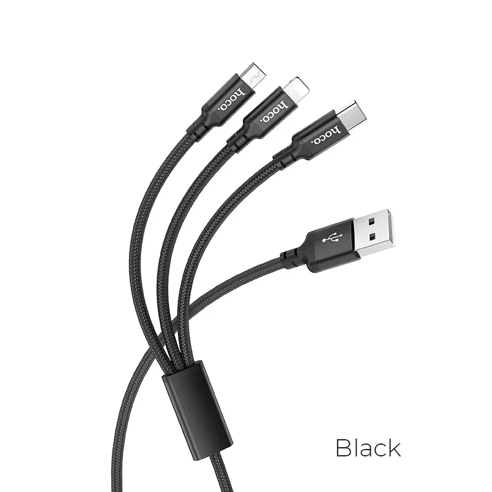 kabel-3w1-usb-do-lightning-micro-typ-c-x14-czarny
