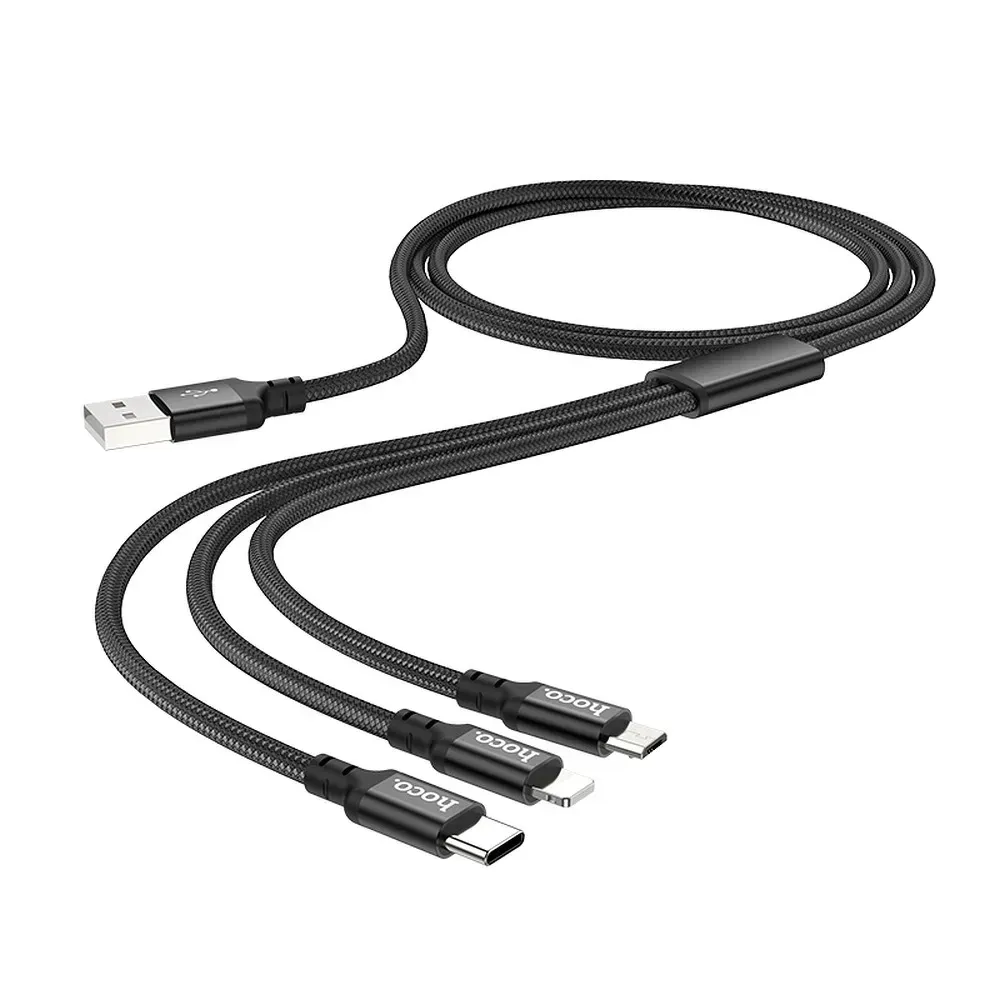 kabel-3w1-usb-do-lightning-micro-typ-c-x14-czarny-stan-nowy