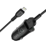 ladowarka-samochod-2xusb-kabel-lightning-z39-black-kolor-czarny