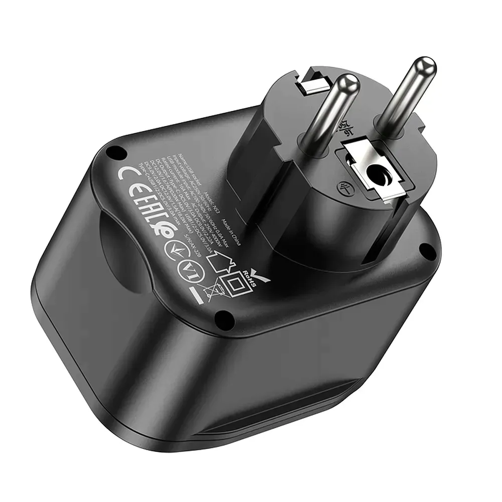 ladowarka-sieciowa-adapter-typ-c-2xusb-ns3-czarna-stan-nowy