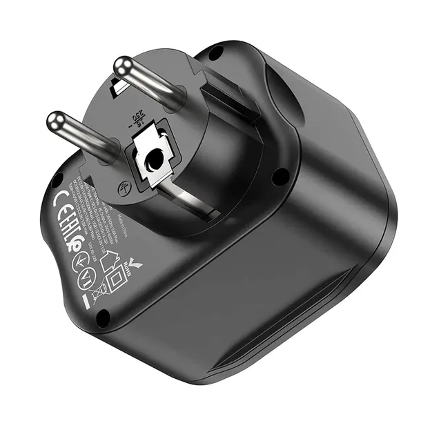 ladowarka-sieciowa-adapter-typ-c-2xusb-ns3-czarna-kolor-czarny