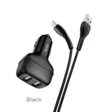 ladowarka-samochodowa-2xusb-kabel-micro-z36-czarna-stan-nowy