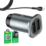 ladowarka-samochodowa-2xusb-kabel-micro-nz4-szara