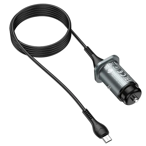 ladowarka-samochodowa-2xusb-kabel-micro-nz4-szara-kolor-czarny