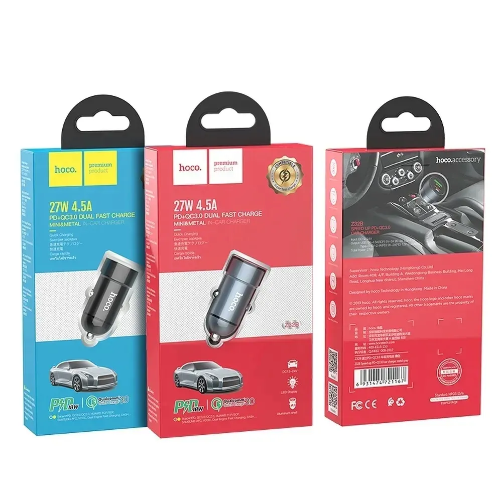 ladowarka-samochodowe-usb-c-usb-z32b-czarna