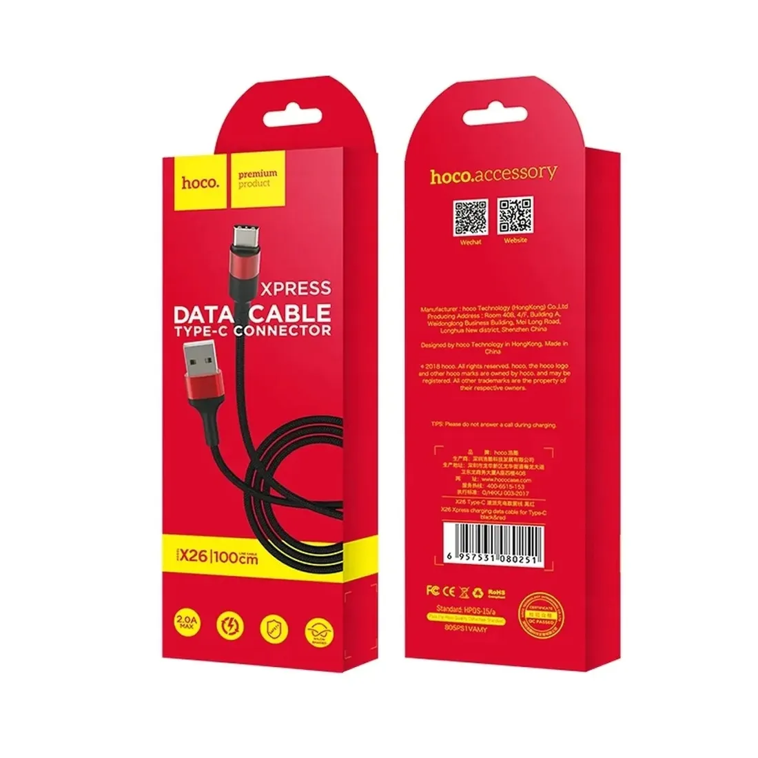 kabel-usb-iphone-lightning-x26-1m-czarno-czerwony