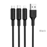 kabel-3w1-usb-do-lightning-micro-typ-c-x25-czarny-stan-nowy