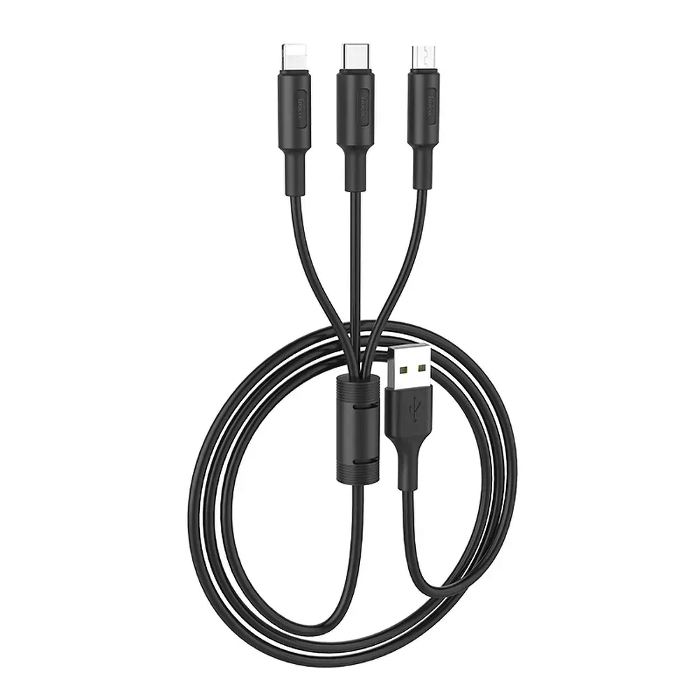 kabel-3w1-usb-do-lightning-micro-typ-c-x25-czarny-stan-nowy