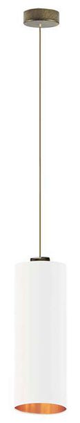 Skandynawska lampa wisząca na złotym stelażu - EX830-Denvis - 5 kolorów