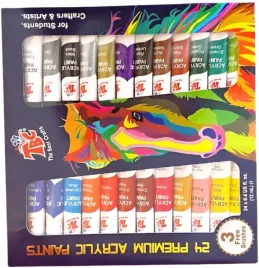 farby-akrylowe-tbc-24x12ml-zestaw-3-pedzle-malowanie-artystyczne