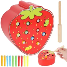 lt295-drewniana-gra-zlap-robaczka-truskawka-wedka