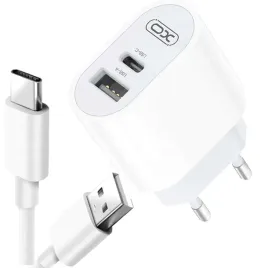 szybka-ladowarka-2-gniazda-fast-charge-kabel-usb-c