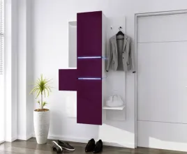 fiolet-polysk-garderoba-przedpokoj-110cm-wiszaca-z-ledami-rozne-kolory