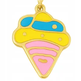 naszyjnik-sweet-cone-zloty-lody-stal-316l-emalia-antyalergiczny-prezent