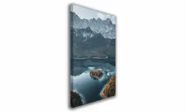 obraz-na-plotnie-141-staw-w-gorach-60x90cm