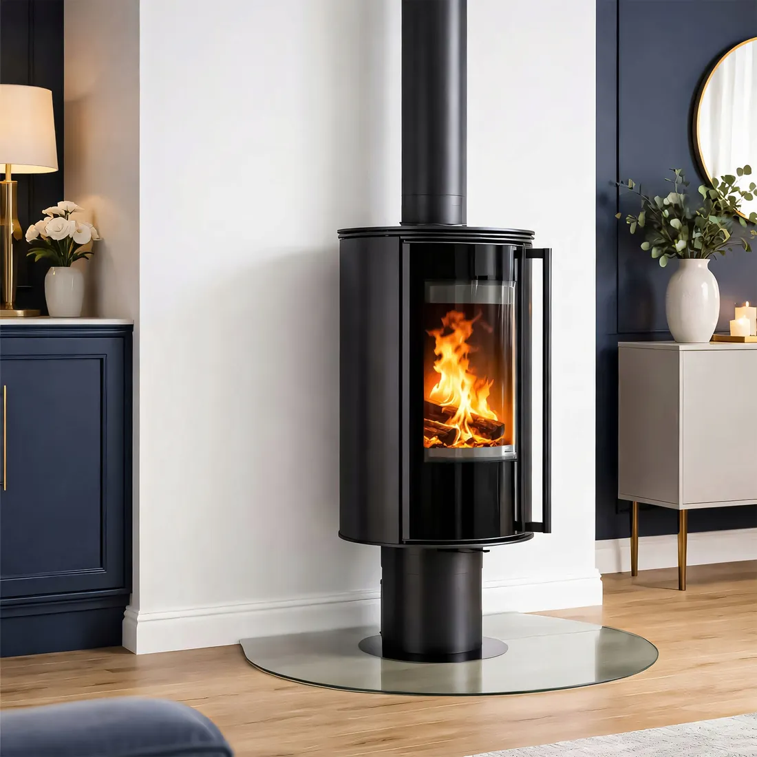 piec-wolnostojacy-na-drewno-erik-na-nodze-obrotowy-czarny-o150-55kw