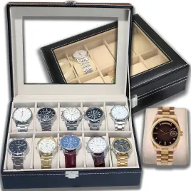 pudelko-na-zegarki-etui-szkatulka-organizer-10szt-zegarkow-kasetka-prezent