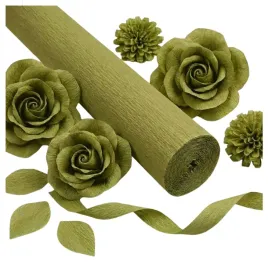 krepina-wloska-612-oliwkowa-zielen-50x250-dekoracyjna-ozdobna-gruba-180g