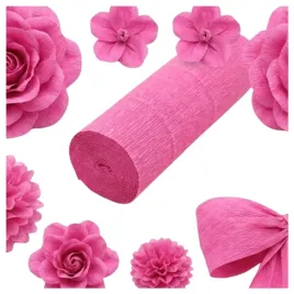 krepina-wloska-ciemny-roz-550-50x250-dekoracyjna-prezenty-kwiaty-gruba-180g