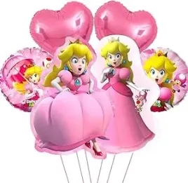 balony-foliowy-super-ksiezniczka-peach-mario-bross-6-balonow