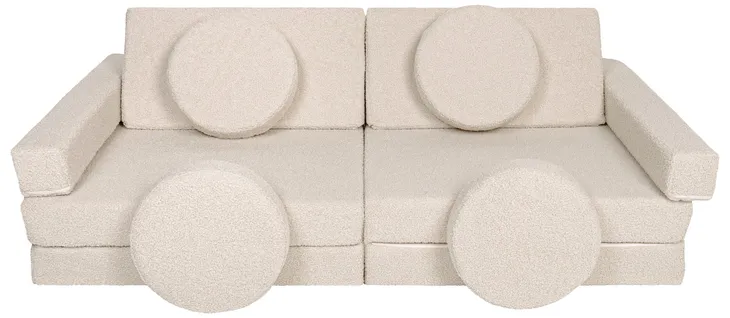 SOFA MODUŁOWA DLA DZIECI PIANKOWA KLOCKI CAPPUCINO BUKLA BUCLA POLSKA FIRMA