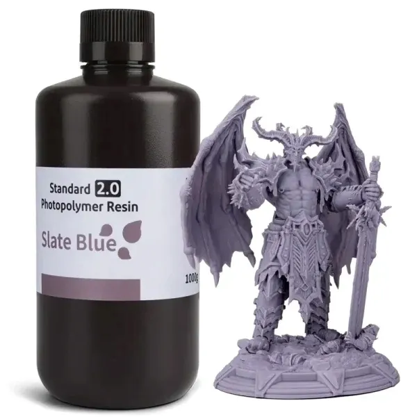 Żywica UV Elegoo Standard 2.0 Slate Blue 1kg 1l Do Drukarki 3D