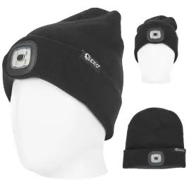 czapka-z-latarka-led-150lm-zimowa-czarna-lampka-na-akumulator-zimowa
