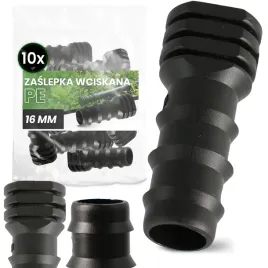 10x-zaslepka-pe-16-wciskana-wtyk-korek-zatyczka-weza-rury-kroplujacej