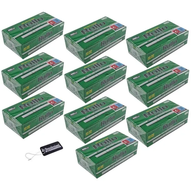 10 x Gilzy Rollo Micro Slim Menthol 200 szt 5,5 mm Najcieńsze + ZAWIESZKA