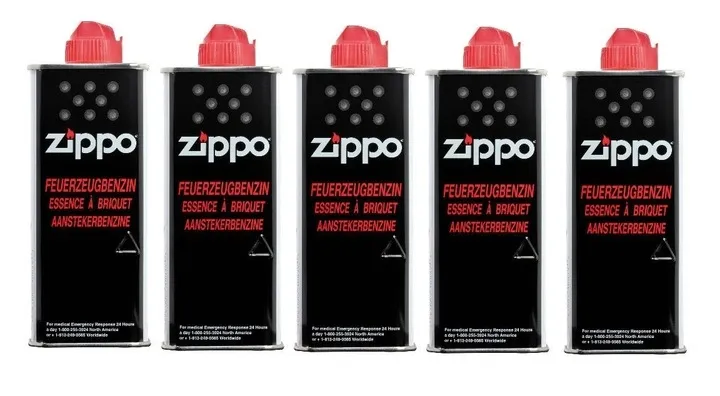 5 x Benzyna paliwo Zippo 125ml do zapalniczek