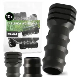 10x-zaslepka-pe-25-wciskana-wtyk-korek-zatyczka-weza-rury-kroplujacej