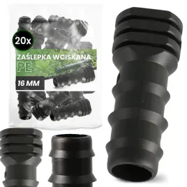 20x-zaslepka-pe-16-wciskana-wtyk-korek-zatyczka-weza-rury-kroplujacej