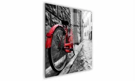 obraz-na-szkle-kwadratowy-70x70cm-090-rower-w-miescie