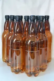 brazowa-butelka-pet-1-litr-nakretka-10-sztuk