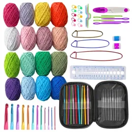 zestaw-szydelek-w-etui-do-szydelkowania-22-szt-16-wloczek-bawelnianych