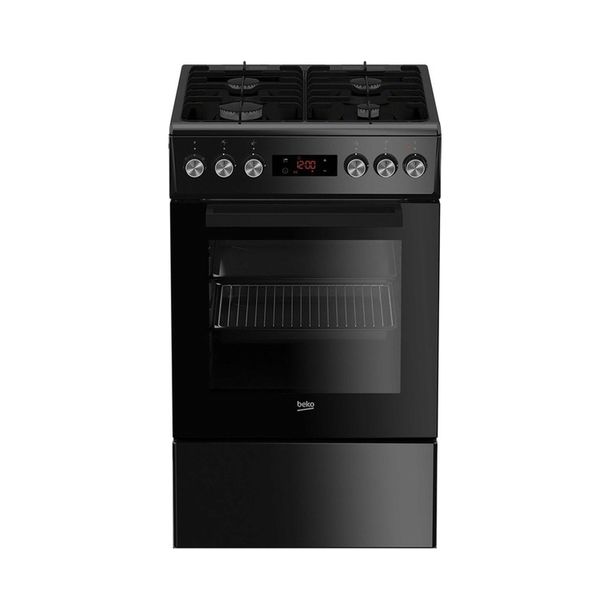 KUCHNIA GAZOWO-ELEKTRYCZNA BEKO FSE52321DBD 50cm 55L Zapalarka Grill CZARNA