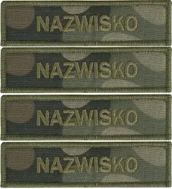 imiennik-wojskowy-nazwisko-na-mundur-name-patch-rzep-x-4-sztuki-wzor-2024