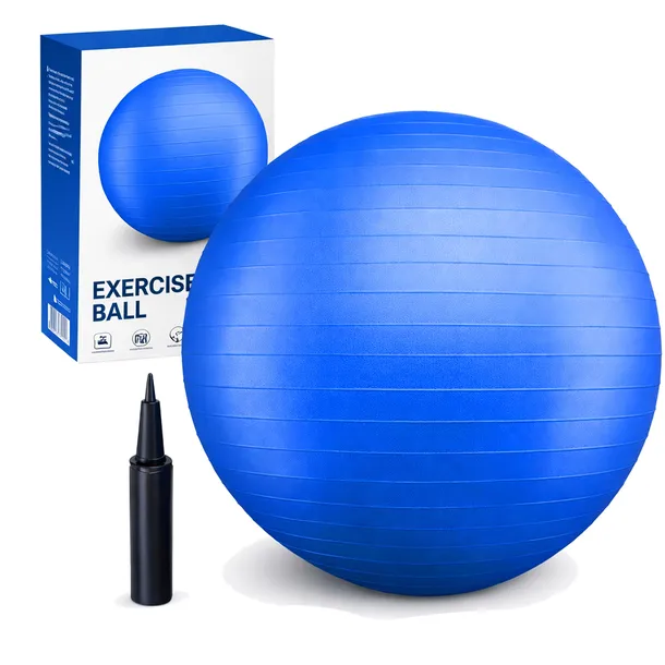 Piłka Gimnastyczna Rehabilitacyjna Fitness Anti Burst z Pompką 65cm