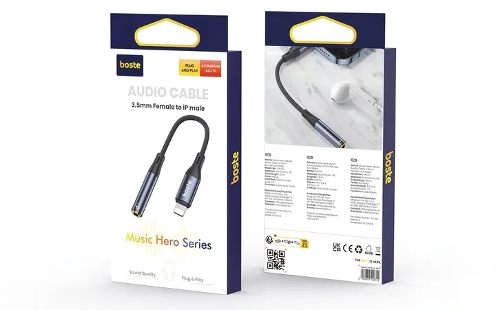 boste-adapter-przejsciowka-audio-lightning-do-iphone-mini-jack-aux-12cm-stan-opakowania-oryginalne