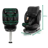 fotelik-samochodowy-kidwell-gocar-czarny-i-size-40-135-isofix-obrotowy-sposob-montazu-isofix-noga-stabilizujaca-samochodowy-pas-bezpieczenstwa