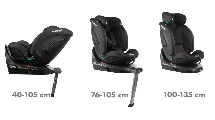 fotelik-samochodowy-kidwell-gocar-czarny-i-size-40-135-isofix-obrotowy-kolor-czarny