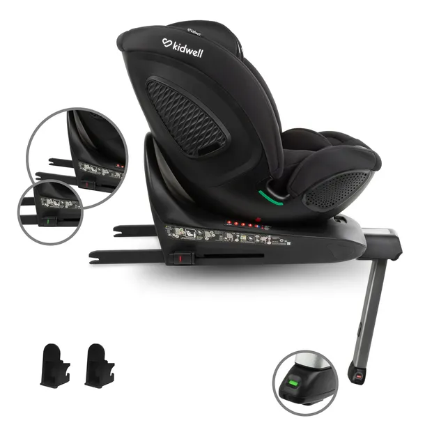 fotelik-samochodowy-kidwell-gocar-czarny-i-size-40-135-isofix-obrotowy-waga-produktu-15-kg