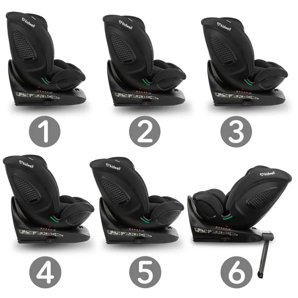 fotelik-samochodowy-kidwell-gocar-czarny-i-size-40-135-isofix-obrotowy-model-gocar