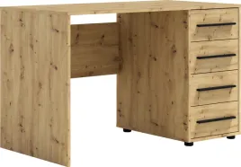 biurko-komputerowe-dab-artisan-120-cm-maxido-4-szuflady-czarne-uchwyty