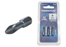 grot-bit-torsion-pozidriv3-pz3x25mm-rawlplug-3szt