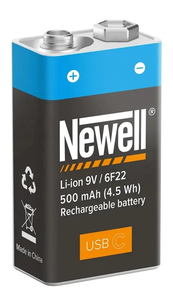 akumulator-newell-9-v-usb-c-500-mah-symbol-baterii-9v-6f22
