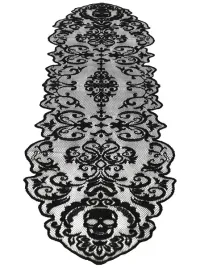 dekoracyjny-bieznik-czaszki-czarny-halloween