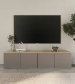 komoda-stojaca-szafka-rtv-200-cm-blat-dab-artisan-glina-szara-wysoka