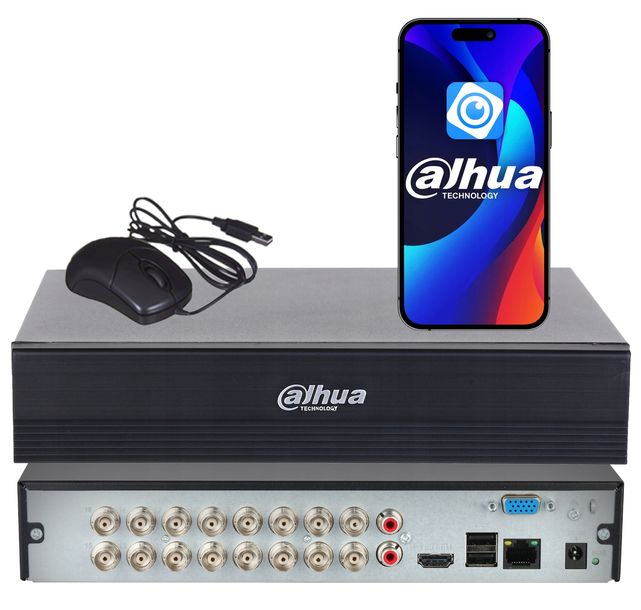 REJESTRATOR ANALOGOWY DAHUA XVR IP XVR1B16-I/T 16 KANAŁÓW AHD TVI CVI