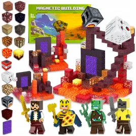 magnetycznych-klockow-konstrukcyjnych-minecraft-132-szt-4-figurki